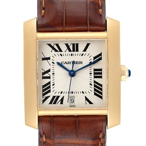 pre owned cartier tank francaise gold|used cartier tank watch for sale.